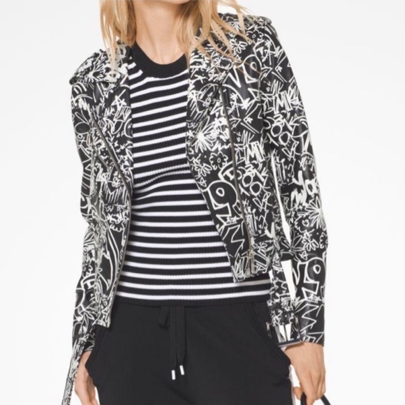 michael kors graffiti jacket